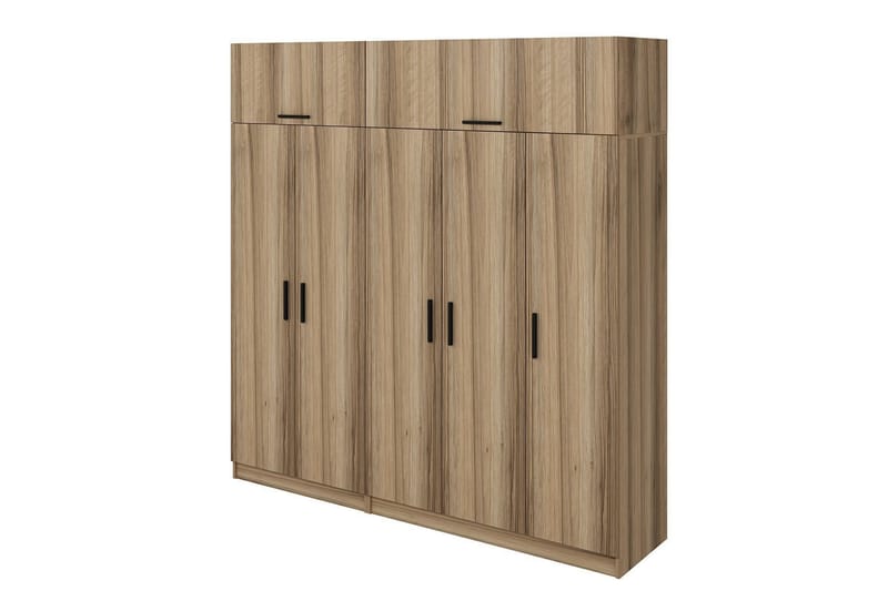 Poolburn Garderob 225 cm Brun - Förvaring - Sko- & klädförvaring - Garderober & garderobssystem