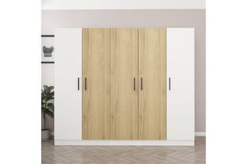 Poolburn Garderob 225 cm Brun/Vit
