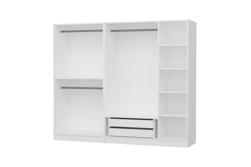 Poolburn Garderob 225 cm Vit - Förvaring - Sko- & klädförvaring - Garderober & garderobssystem
