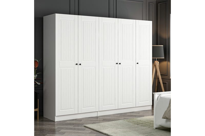 Poolburn Garderob 225 cm Vit - Förvaring - Sko- & klädförvaring - Garderober & garderobssystem