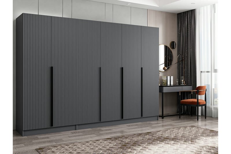 Poolburn Garderob 270 cm Antracit - Förvaring - Sko- & klädförvaring - Garderober & garderobssystem