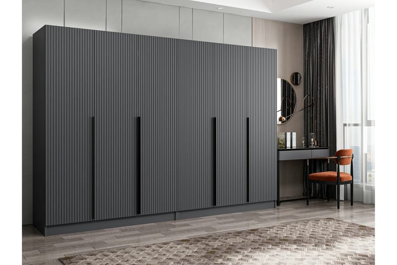 Poolburn Garderob 270 cm Antracit - Förvaring - Sko- & klädförvaring - Garderober & garderobssystem