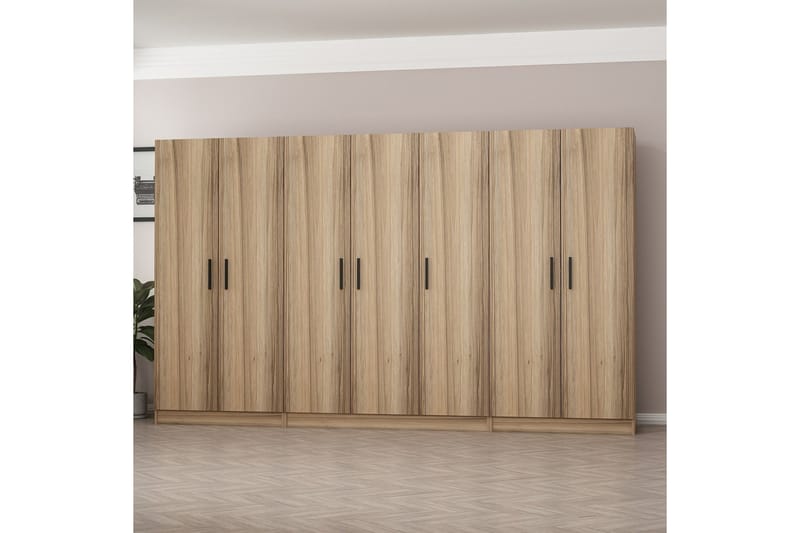 Poolburn Garderob 315 cm Ek - Förvaring - Sko- & klädförvaring - Garderober & garderobssystem