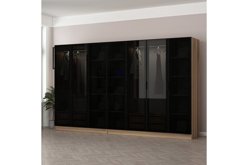 Poolburn Garderob 315 cm Ek - Förvaring - Sko- & klädförvaring - Garderober & garderobssystem