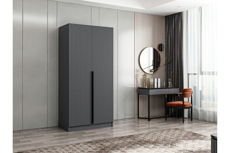 Poolburn Garderob 90 cm Antracit - Förvaring - Sko- & klädf�örvaring - Garderober & garderobssystem