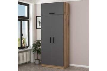 Poolburn Garderob 90 cm Brun