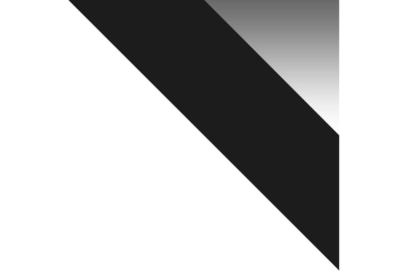 PRESTO Garderob 58x150 cm LED-belysning Vit/Svart - Vit/Svart - Förvaring - Sko- & klädförvaring - Garderober & garderobssystem