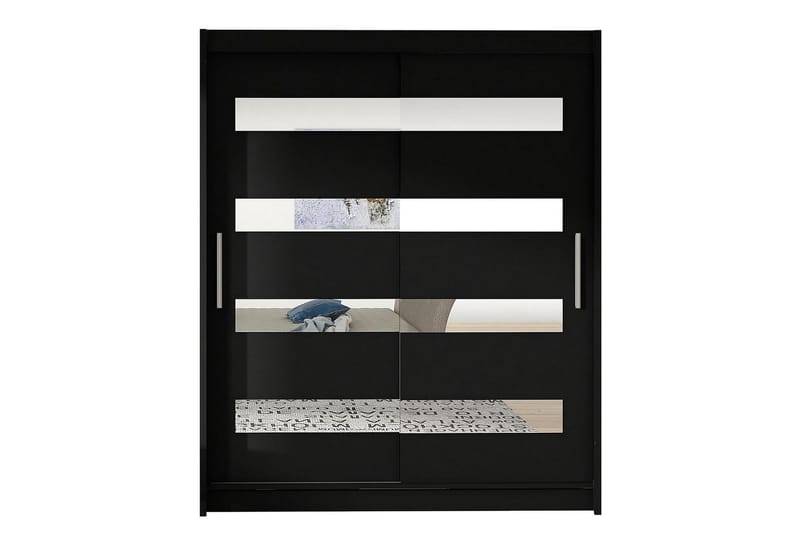 PRESTO Garderob 58x150 cm Svart - Svart - Förvaring - Sko- & klädförvaring - Garderober & garderobssystem