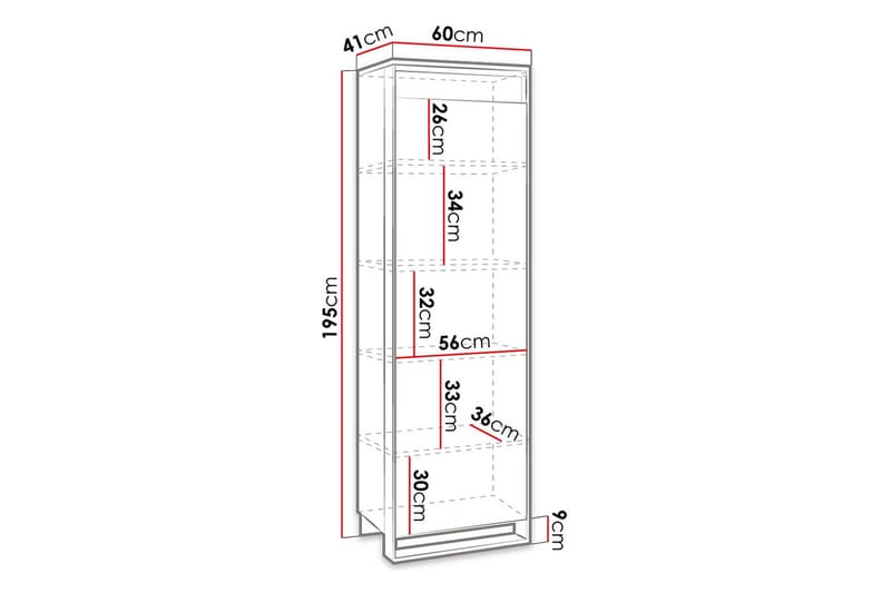 Quant Garderob 41x60 cm - Ek/Svart - Förvaring - Sko- & klädförvaring - Garderober & garderobssystem