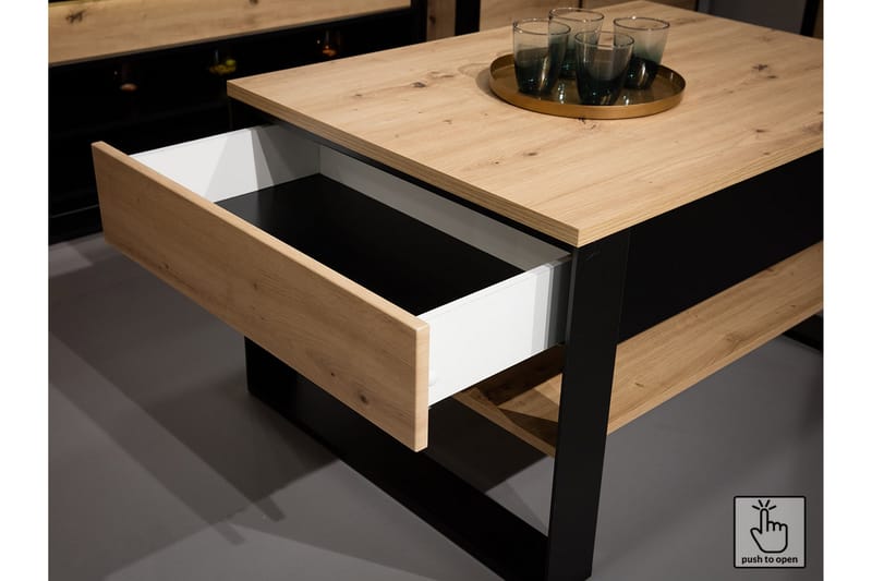 QUANT Garderob 50x95 cm Ek/Svart - Ek/Svart - Förvaring - Sko- & klädförvaring - Garderober & garderobssystem