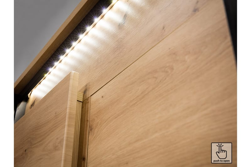 QUANT Garderob 50x95 cm Ek/Svart - Ek/Svart - Förvaring - Sko- & klädförvaring - Garderober & garderobssystem