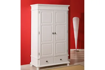 Regina Garderob 116 cm - Vit - Förvaring - Sko- & klädförvaring - Garderober & garderobssystem