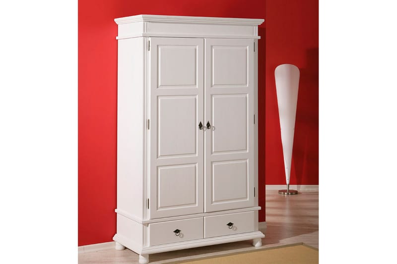 Regina Garderob 116 cm - Vit - Förvaring - Sko- & klädförvaring - Garderober & garderobssystem