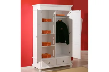 Regina Garderob 116 cm - Vit - Förvaring - Sko- & klädförvaring - Garderober & garderobssystem