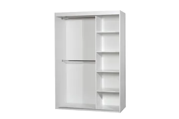 Rejasia Garderob med Spegel 120 cm - Vit - Förvaring - Sko- & klädförvaring - Garderober & garderobssystem