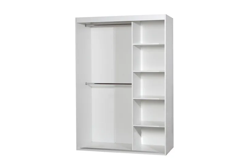 Rejasia Garderob med Spegel 120 cm - Vit - Förvaring - Sko- & klädförvaring - Garderober & garderobssystem