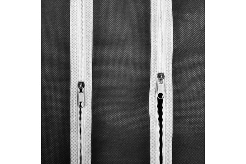 Resegarderob med fack och stänger 45x150x176 cm svart - Svart - Förvaring - Sko- & klädförvaring - Garderober & garderobssystem