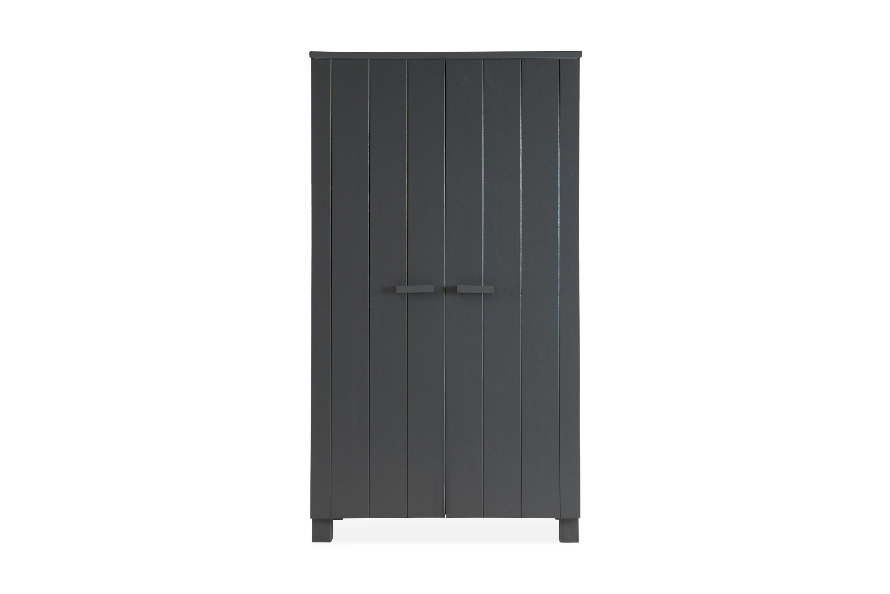 ruff garderob 111 cm stålgrå tall -