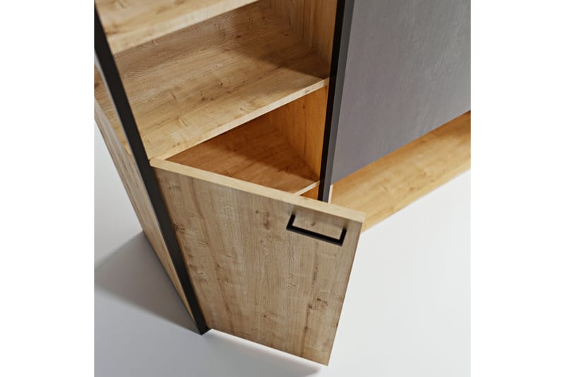 SANDVIC Garderob 144x40 cm Antracit/Natur - Förvaring - Sko- & klädförvaring - Garderober & garderobssystem
