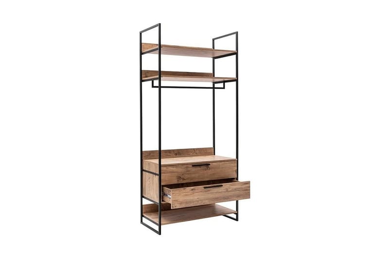 SANNIKI Garderob 104x52 cm Natur - Förvaring - Sko- & klädförvaring - Garderober & garderobssystem