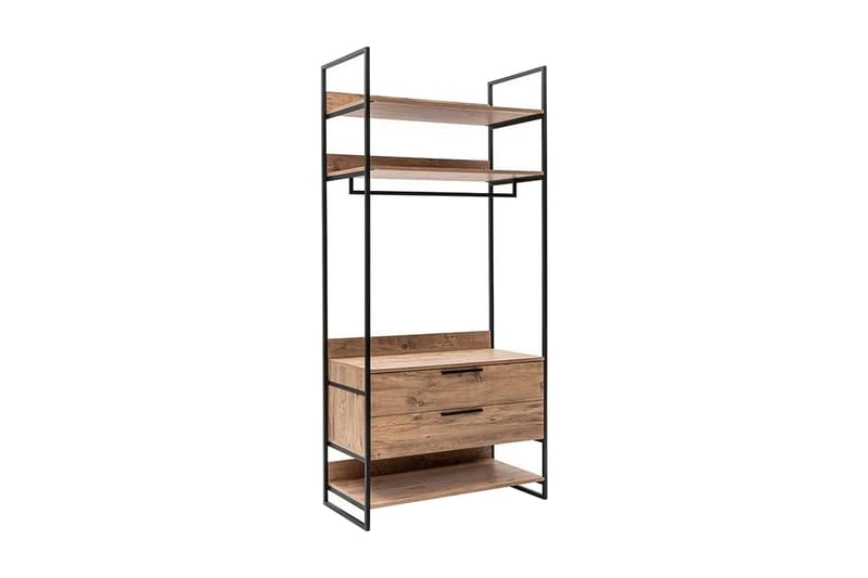 SANNIKI Garderob 104x52 cm Natur - Förvaring - Sko- & klädförvaring - Garderober & garderobssystem