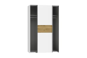 Shipts Garderob 62x120 cm - Vit/Brun - Förvaring - Sko- & klädförvaring - Garderober & garderobssystem