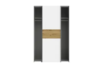 Shipts Garderob 62x120 cm - Vit/Brun - Förvaring - Sko- & klädförvaring - Garderober & garderobssystem