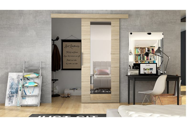 Skjutdörr ELVERUM - Ek - Förvaring - Sko- & klädförvaring - Garderober & garderobssystem - Garderobsdörr - Skjutdörrar garderob