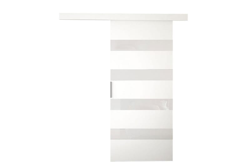 Skjutdörr ELVERUM LED-belysning - Vit - Förvaring - Sko- & klädförvaring - Garderober & garderobssystem - Garderobsdörr - Skjutdörrar garderob
