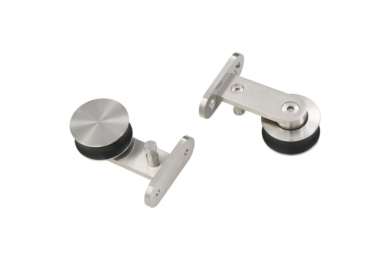 Skjutdörrsbeslag 183 cm rostfritt stål silver - Silver - Förvaring - Sko- & klädförvaring - Garderober & garderobssystem