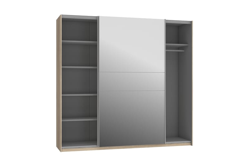 SLOBOZIA Sideboard 40x140 cm Natur/Vit - Garderober & garderobssystem