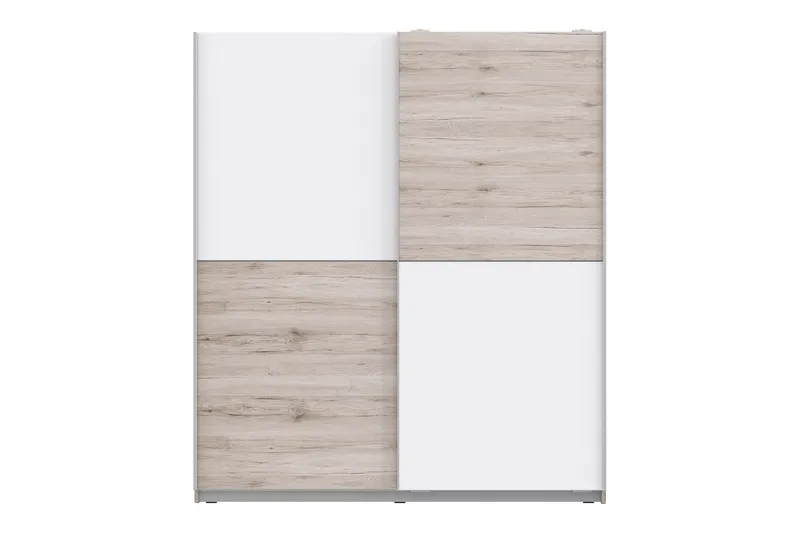 Slosser Garderob 170x191 cm - Ljusbrun - Förvaring - Sko- & klädförvaring - Garderober & garderobssystem