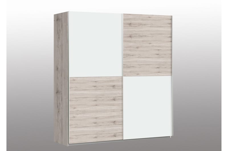 Slosser Garderob 170x191 cm - Ljusbrun - Förvaring - Sko- & klädförvaring - Garderober & garderobssystem