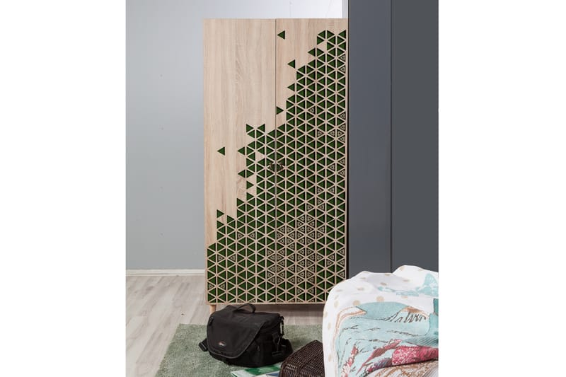 STENBYN Garderob 90 cm Brun - Förvaring - Sko- & klädförvaring - Garderober & garderobssystem