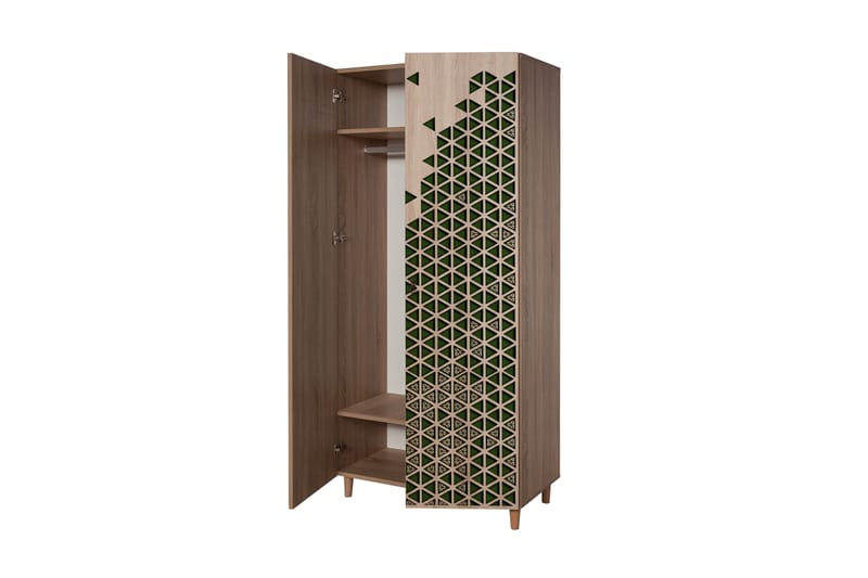 STENBYN Garderob 90 cm Brun - Förvaring - Sko- & klädförvaring - Garderober & garderobssystem