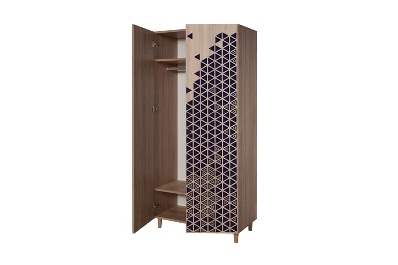 STENBYN Garderob 90 cm Brun - Förvaring - Sko- & klädförvaring - Garderober & garderobssystem