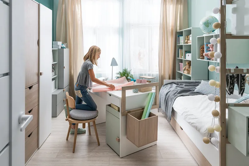 Stige Garderob Vit/Trä/Natur - VOX - Förvaring - Sko- & klädförvaring - Garderober & garderobssystem