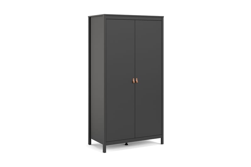 STOLFERS Garderob 58x102 cm Svart/Natur - Förvaring - Sko- & klädförvaring - Garderober & garderobssystem