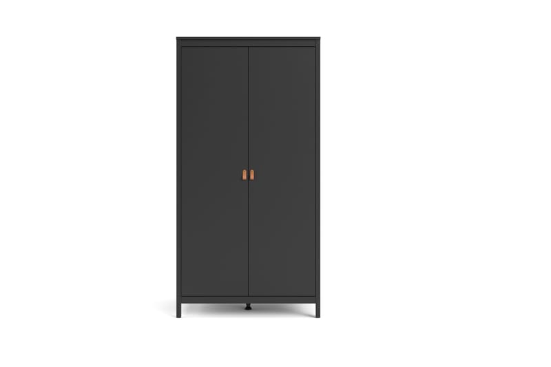 STOLFERS Garderob 58x102 cm Svart/Natur - Förvaring - Sko- & klädförvaring - Garderober & garderobssystem