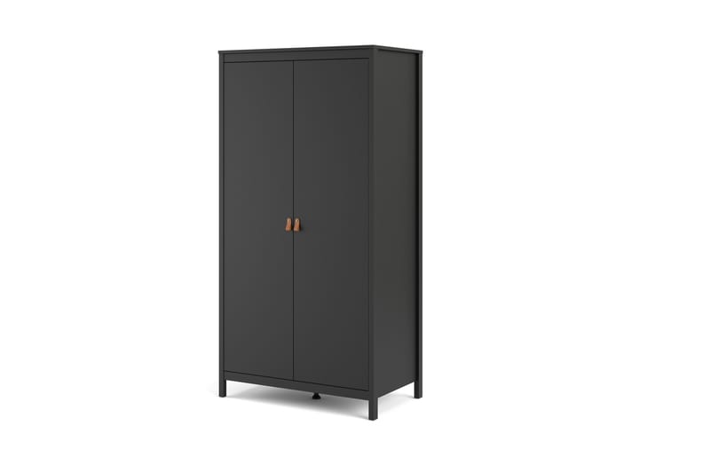 STOLFERS Garderob 58x102 cm Svart/Natur - Förvaring - Sko- & klädförvaring - Garderober & garderobssystem