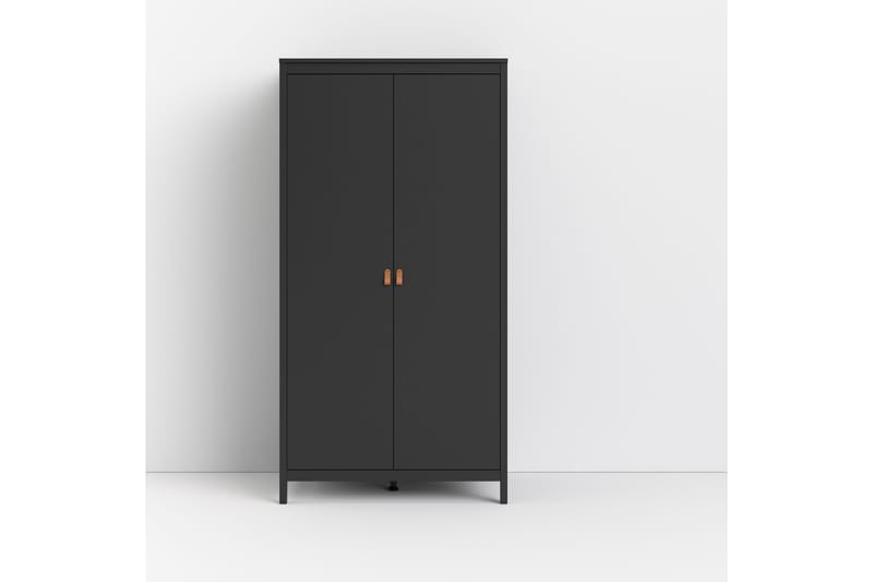 STOLFERS Garderob 58x102 cm Svart/Natur - Förvaring - Sko- & klädförvaring - Garderober & garderobssystem