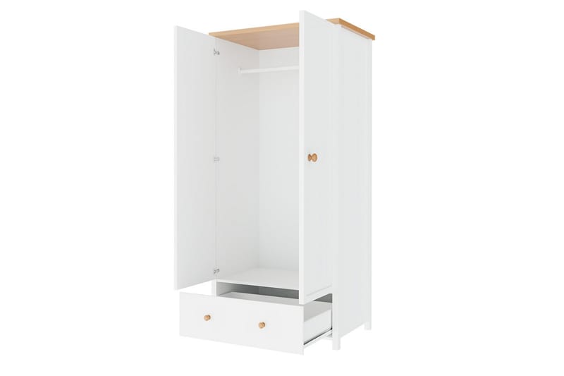 STORY Garderob 85x52x196 cm - Vit - Förvaring - Sko- & klädförvaring - Garderober & garderobssystem