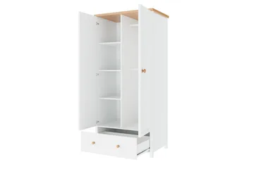 Story Garderob 85x52x196 cm - Vit - Förvaring - Sko- & klädförvaring - Garderober & garderobssystem