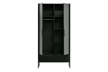 Swichor Garderob 180 cm - Svart - Förvaring - Sko- & klädförvaring - Garderober & garderobssystem