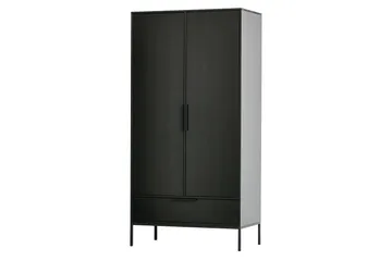 Swichor Garderob 180 cm - Svart - Förvaring - Sko- & klädförvaring - Garderober & garderobssystem