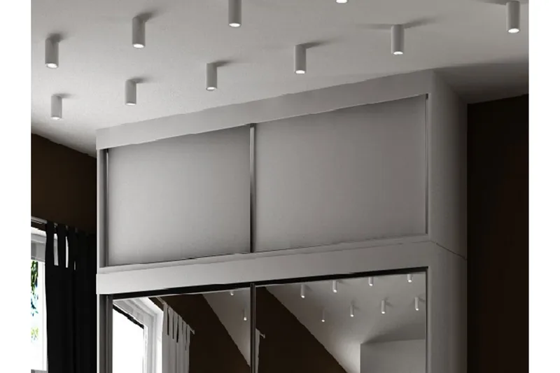 Szaf Hyllförvaring 62x100 cm till Garderob LED-belysning - Vit - Förvaring - Sko- & klädförvaring - Garderober & garderobssystem