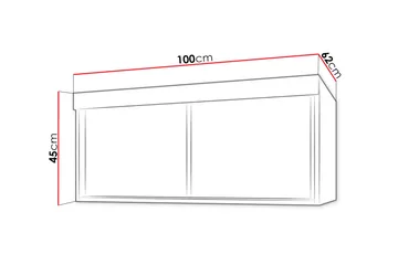 Szaf Hyllförvaring 62x100 cm till Garderob LED-belysning - Vit - Förvaring - Sko- & klädförvaring - Garderober & garderobssystem
