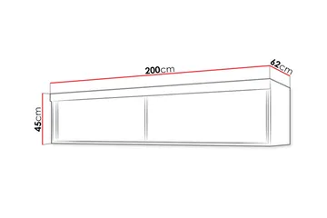 Szaf Hyllförvaring 62x200 cm till Garderob LED-belysning - Vit - Förvaring - Sko- & klädförvaring - Garderober & garderobssystem
