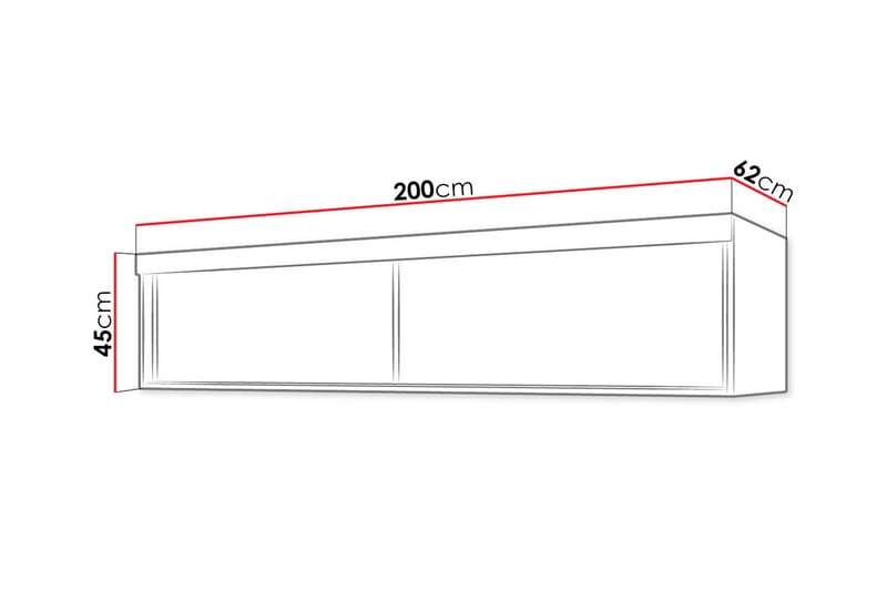 SZAF Hyllförvaring 62x200 cm till Garderob Vit - Vit - Förvaring - Sko- & klädförvaring - Garderober & garderobssystem