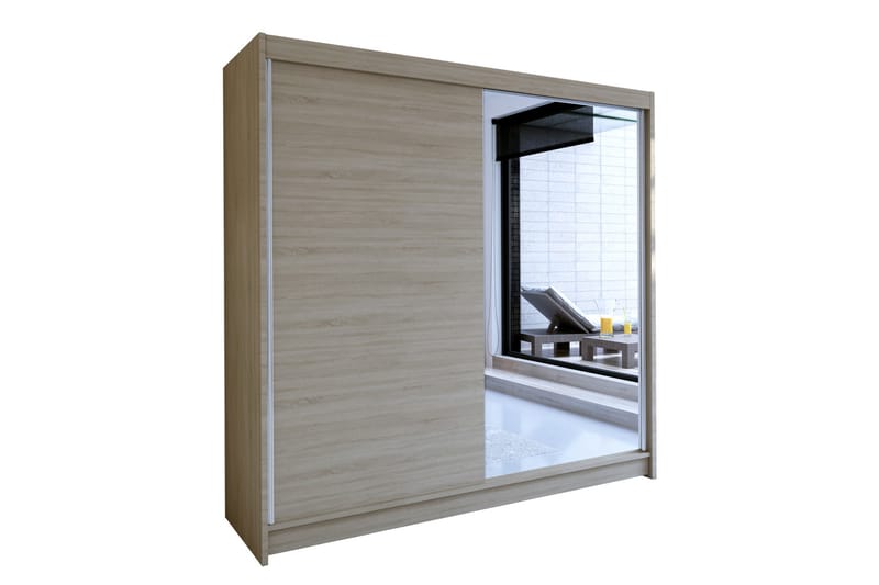 Talin Garderob 180x58x215 cm - Beige - Förvaring - Sko- & klädförvaring - Garderober & garderobssystem